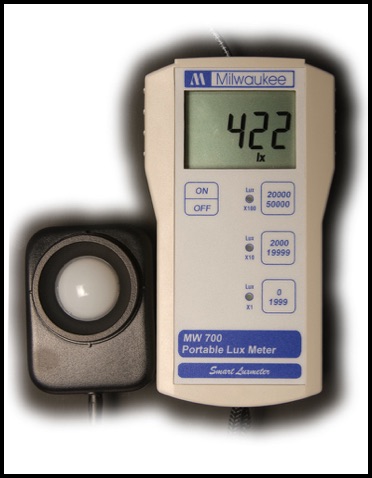 LUX Light Meter with Waterproof Sensor